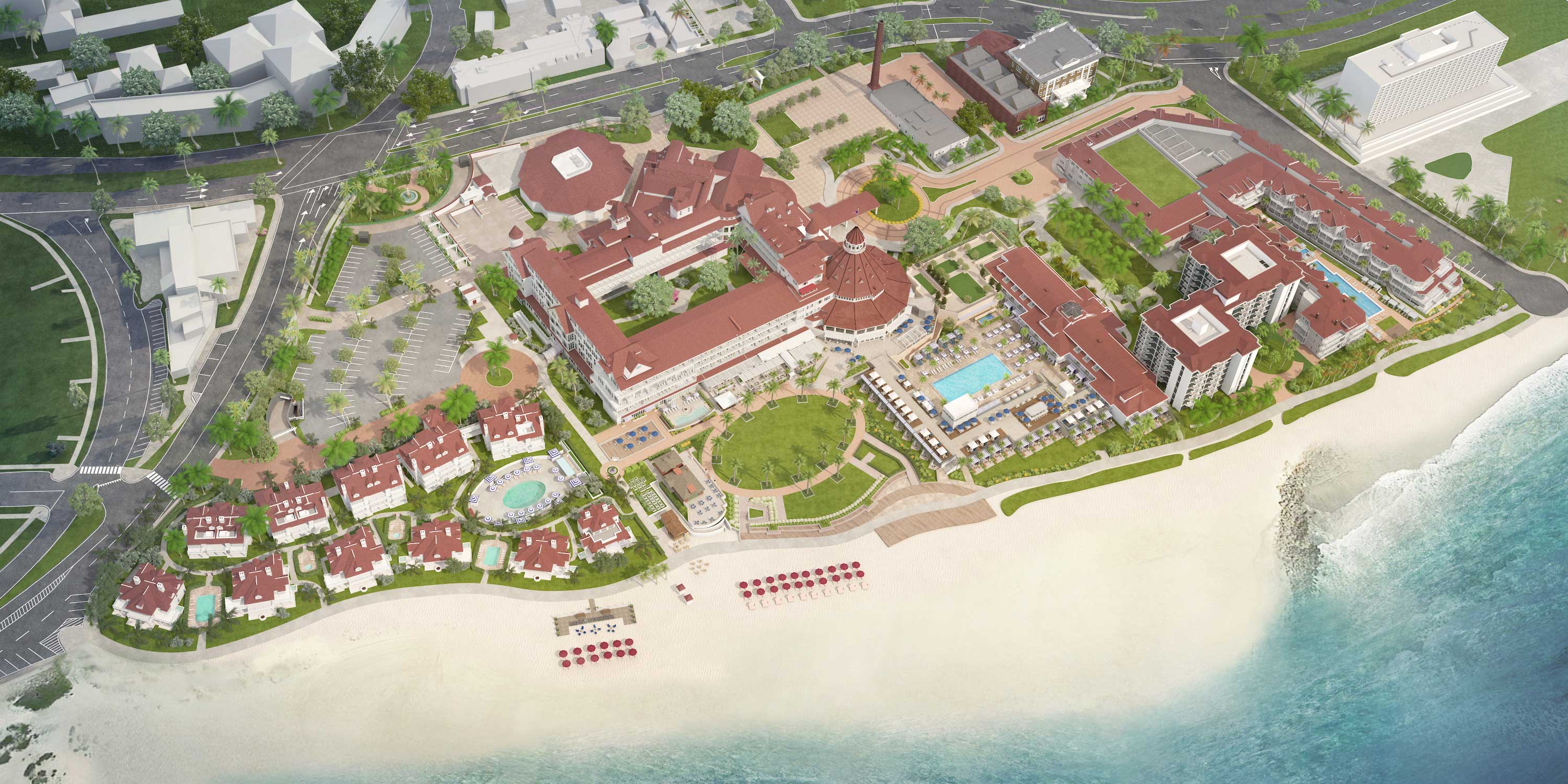 The Hotel del Coronado Property Map with Master Plan Completed